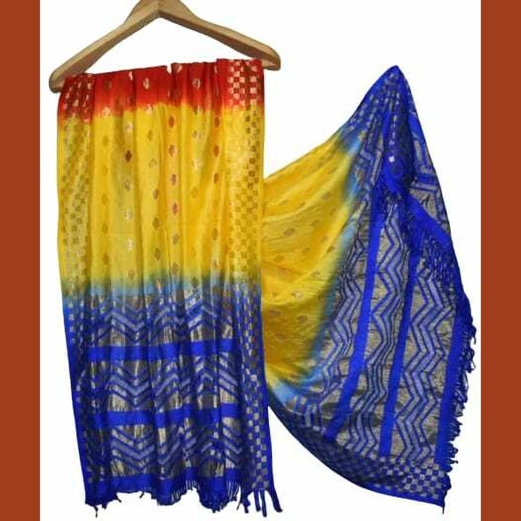 Art Silk Printed Multicolor Men Dupatta-image-14