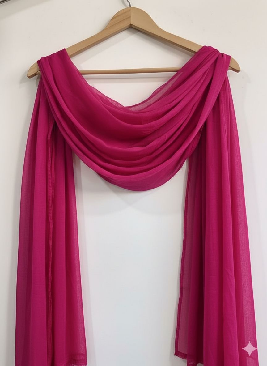 Chiffon Solid Pink Women Dupatta-image-38