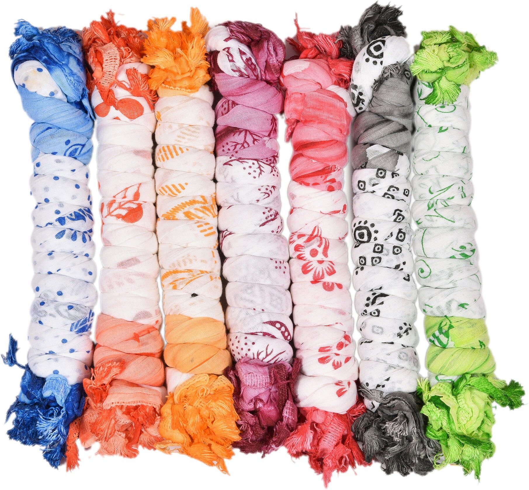 Cotton Blend Printed Multicolor Women Dupatta