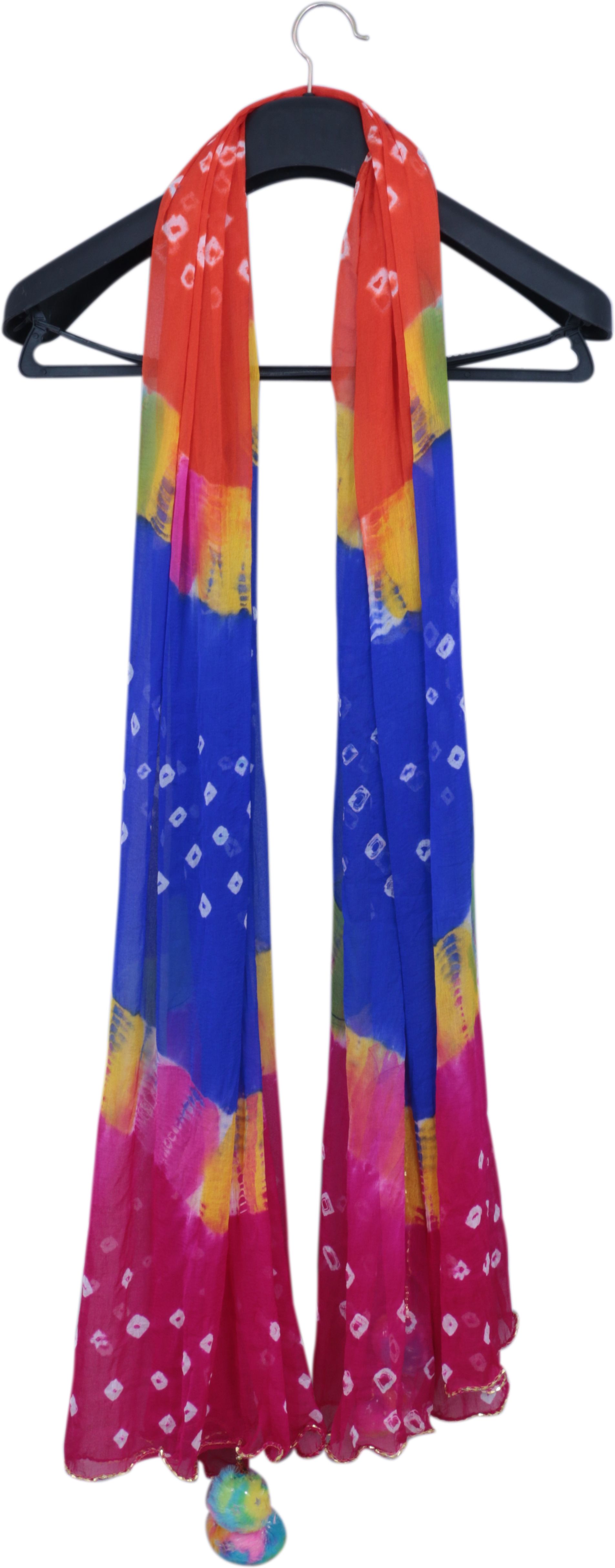 trendz hack Chiffon Solid Multicolor Women Dupatta-picture-12