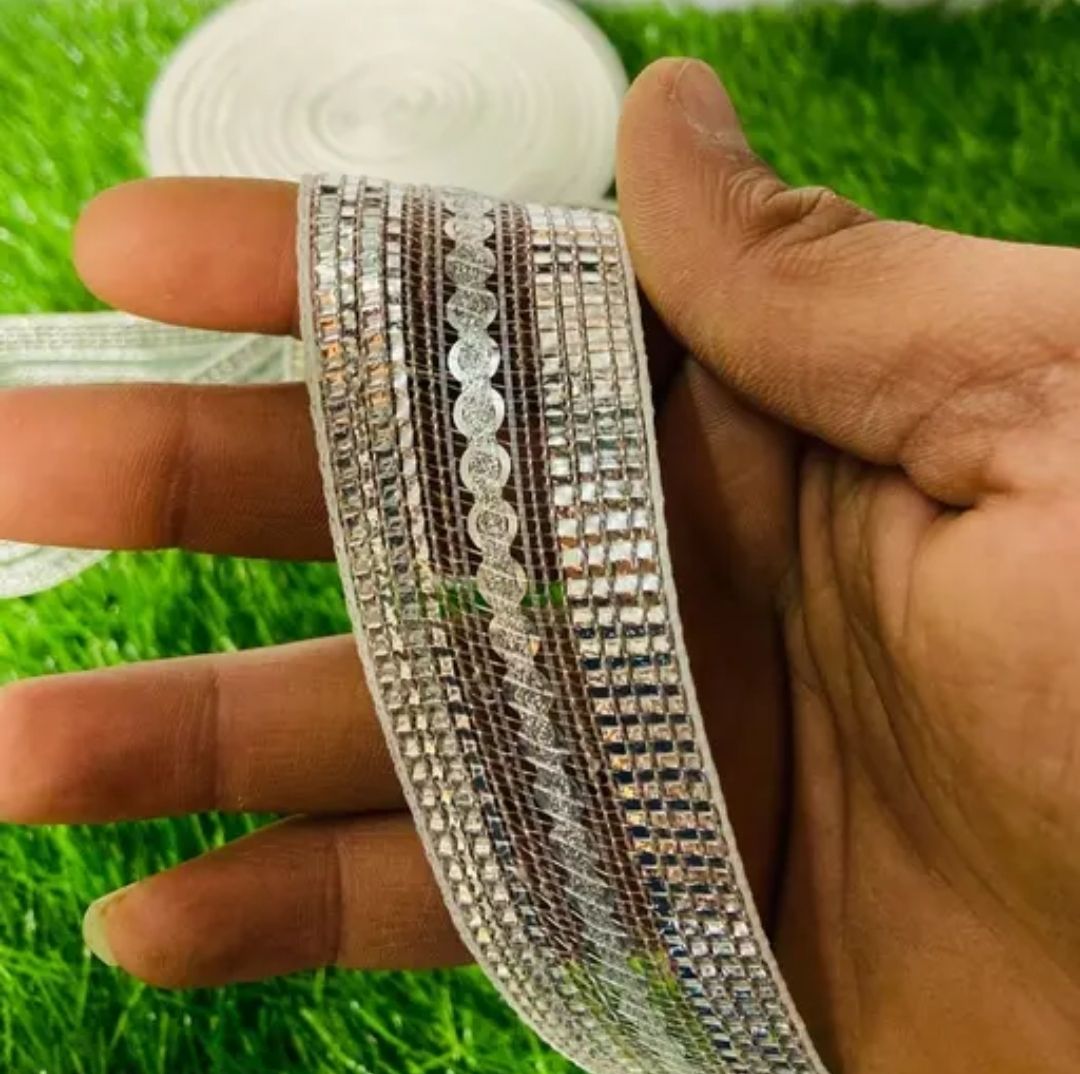 Crepe Chiffon Embroidered Silver Men Dupatta