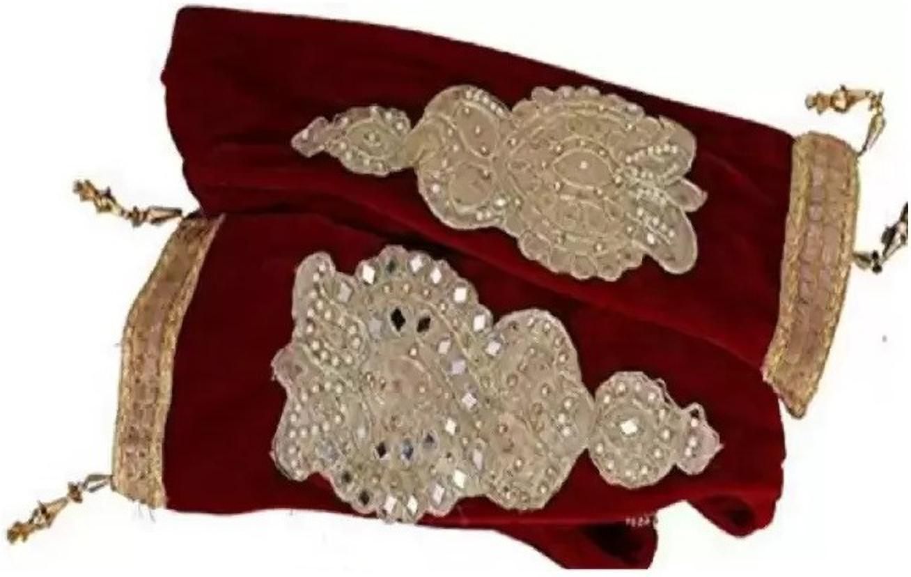 seetoo Velvet Embellished Maroon Men Dupatta-picture-15