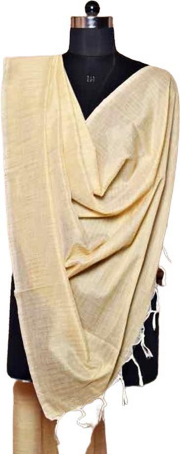 Pure Cotton Self Design Beige Women Dupatta-image-38