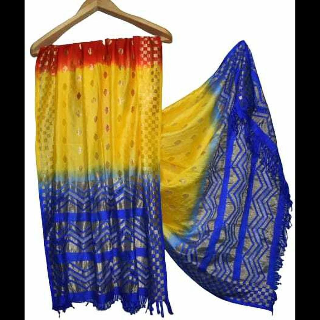 Art Silk Printed Multicolor Men Dupatta-image-11