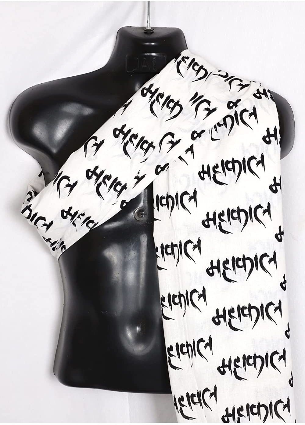 Pure Cotton Printed White Men Dupatta