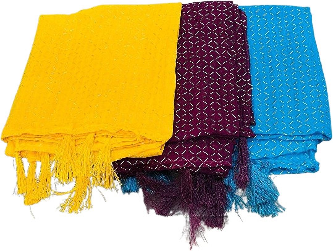 Poly Chiffon Solid Multicolor Women Dupatta-image-46