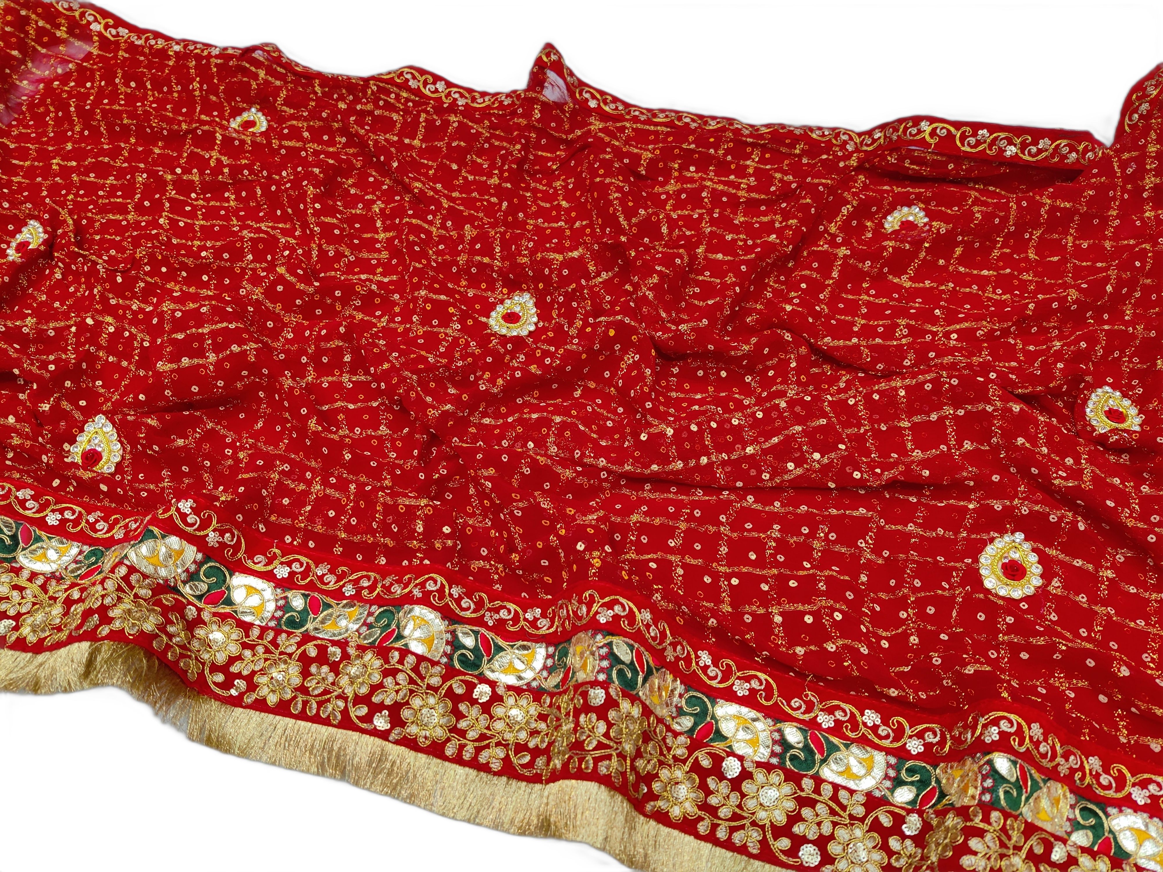 ranisatiya creation Art Silk Embroidered Multicolor Women Dupatta-picture-25
