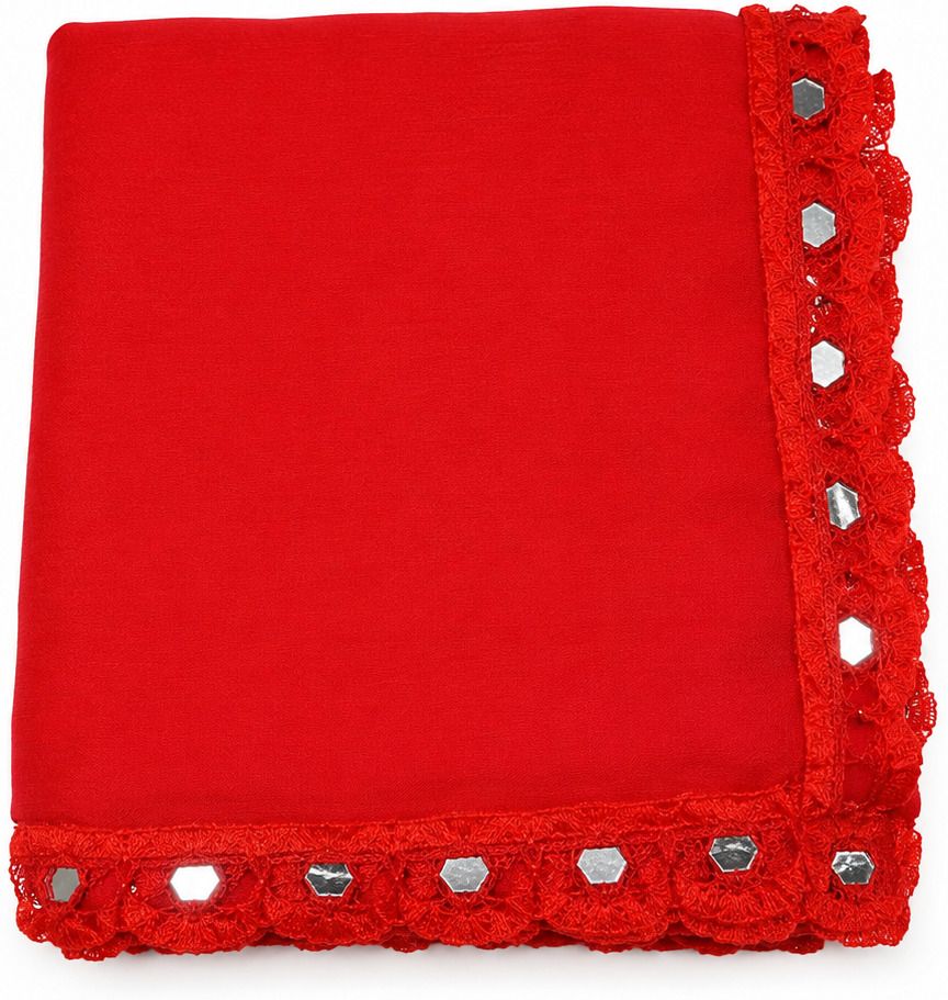 Chiffon Solid Red Women Dupatta-image-13
