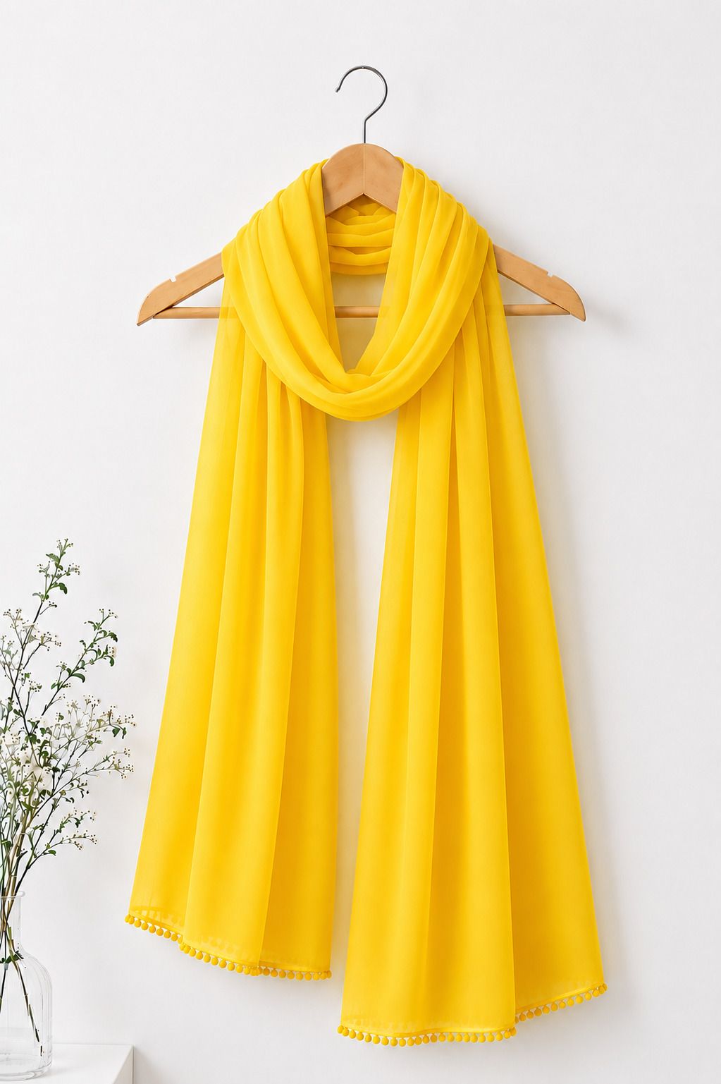 Pure Cotton Solid Yellow Women Dupatta-image-9