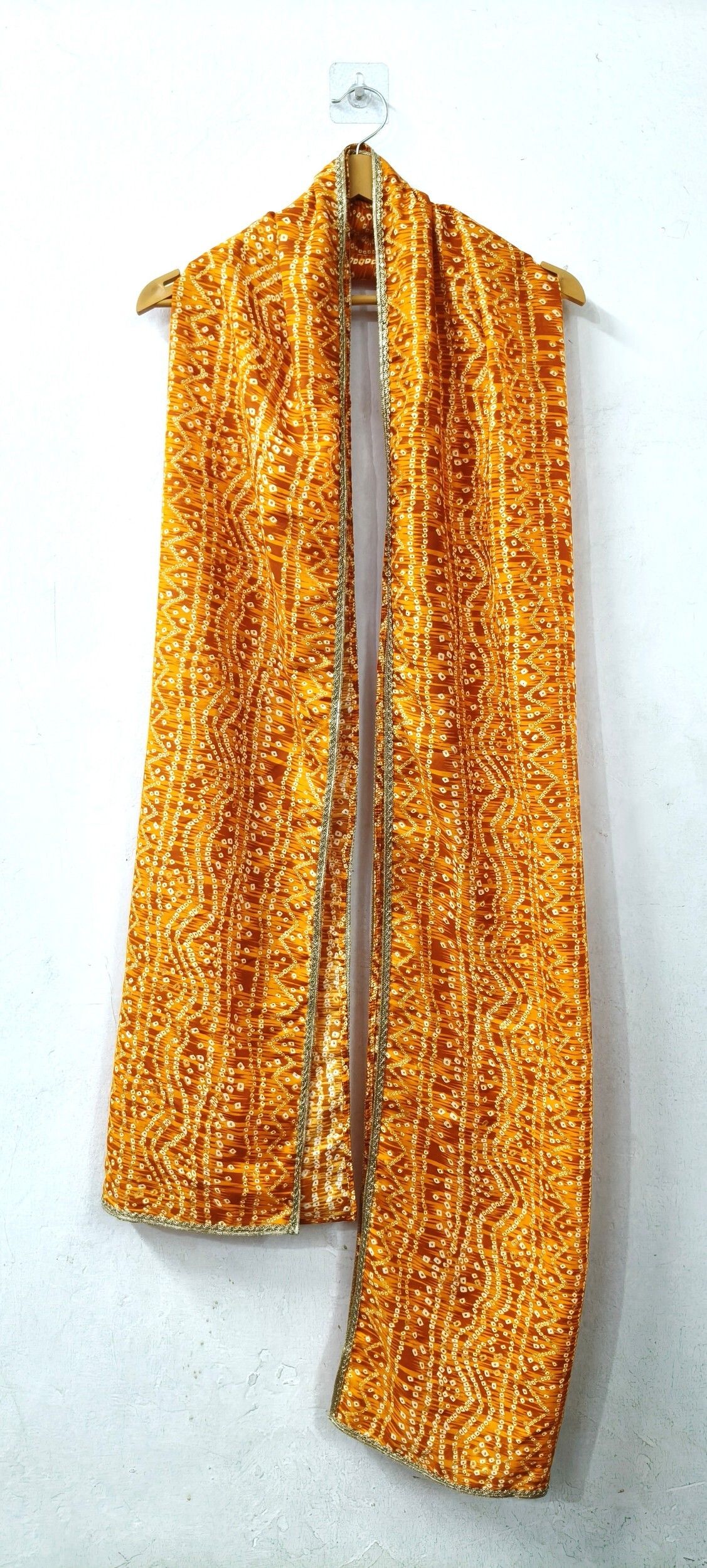 Rayon Printed Yellow Men Dupatta-image-48