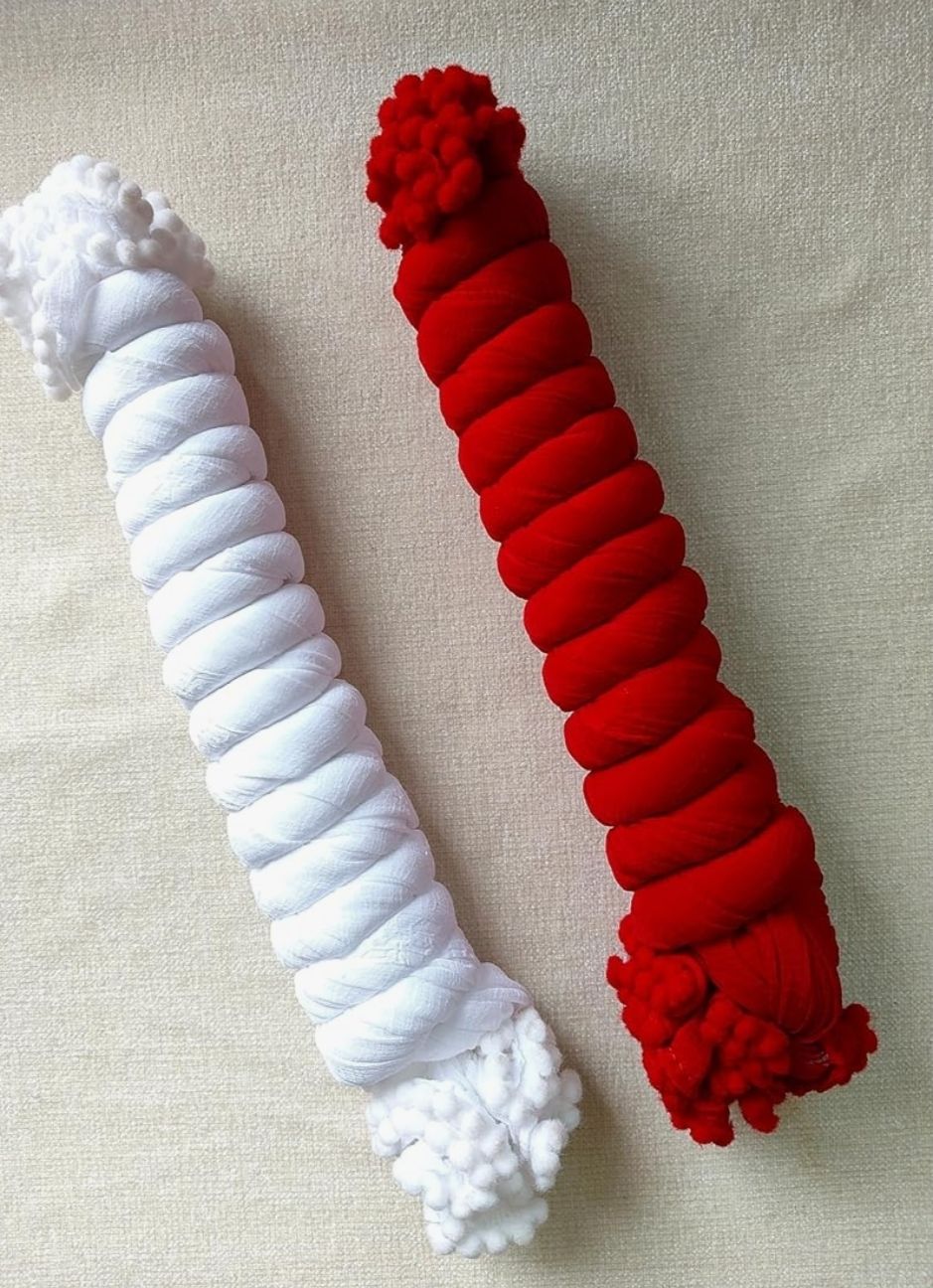 Pure Cotton Solid White, Red Women Dupatta-image-37