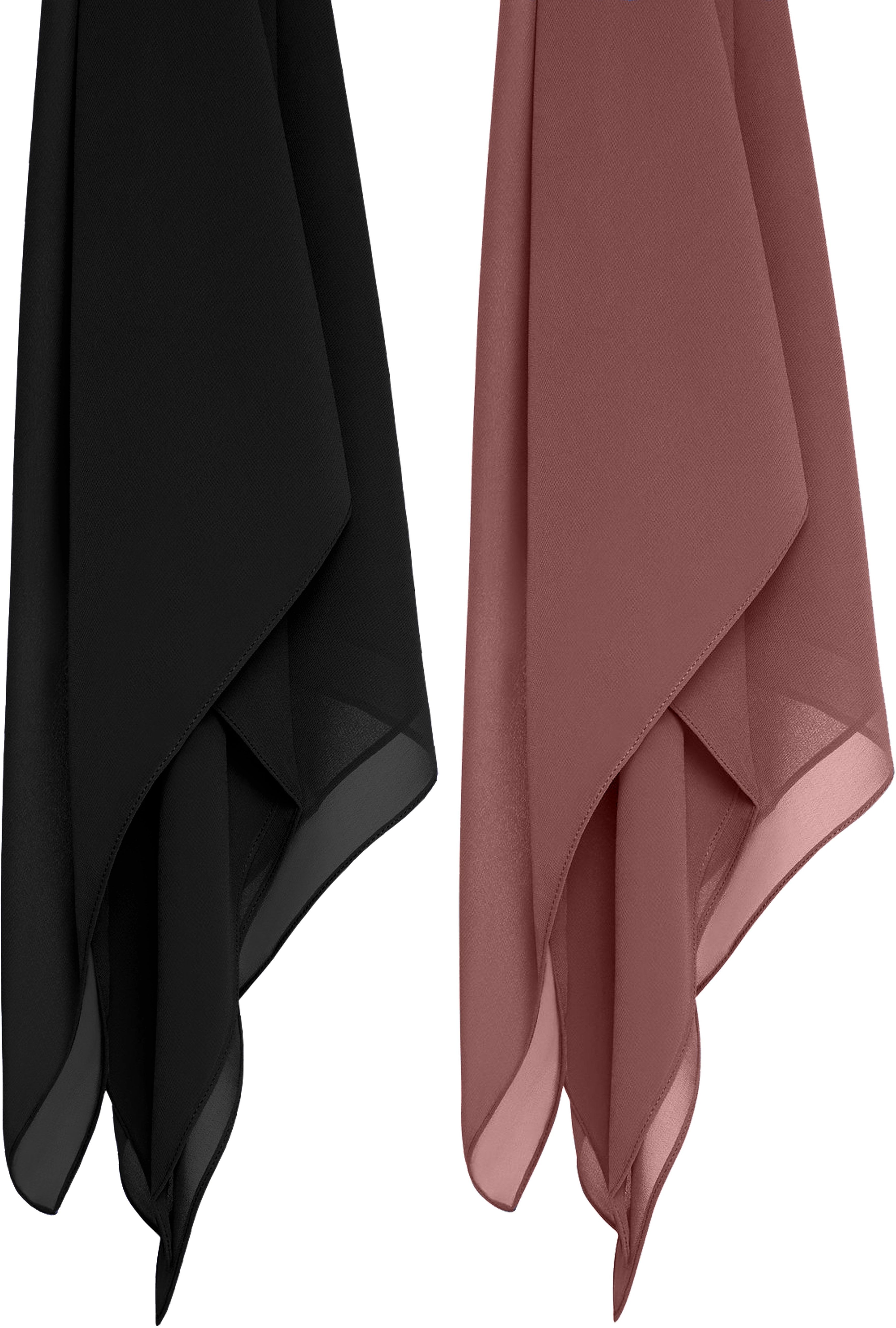 Georgette Solid Multicolor Women Dupatta