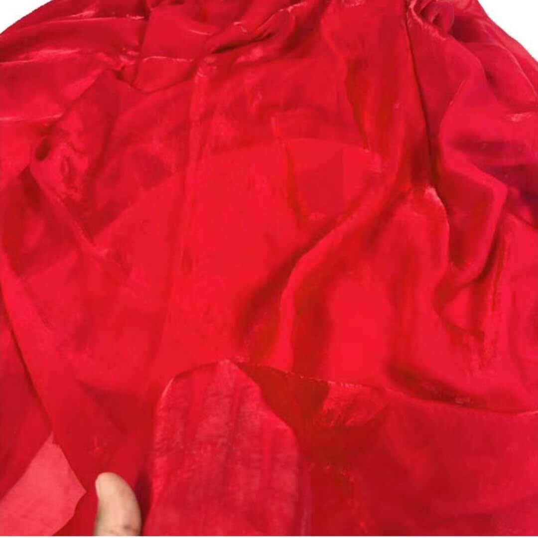 Satin Blend Solid Red Women Dupatta-image-18