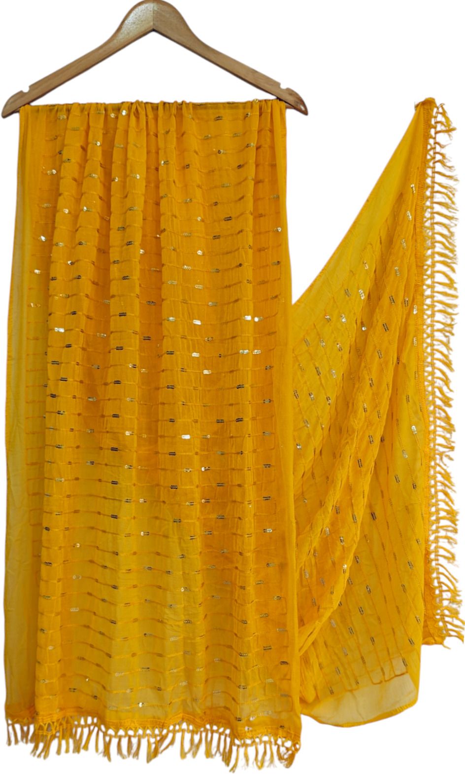 khatri Chiffon Embellished Yellow Women Dupatta-picture-19
