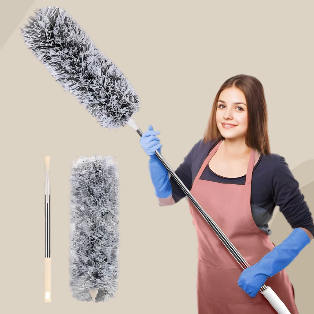 mvtrading Extendable Dusting Pole for Walls Fans Shelves and Window Blinds Dry Duster-picture-8