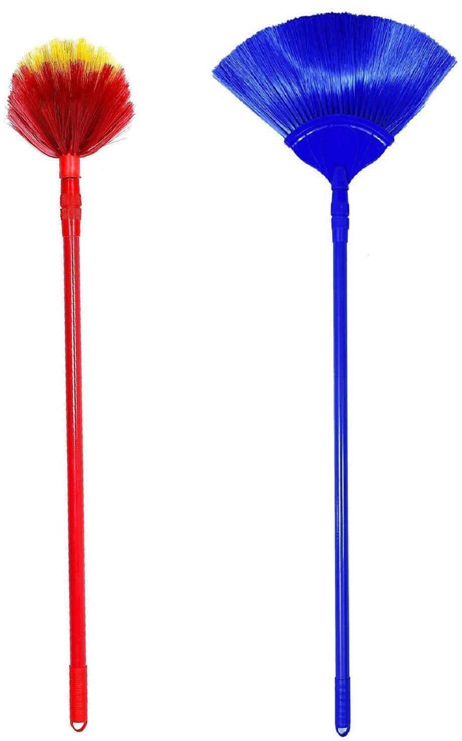 Ceiling Jala Cobweb Cleaning Broom with Microfibre Duster Dry Duster-image-11