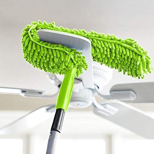 Foldable Microfiber Fan Cleaning Duster for Home, Kitchen, Car, Ceiling, Office Wet and Dry Duster-image-20