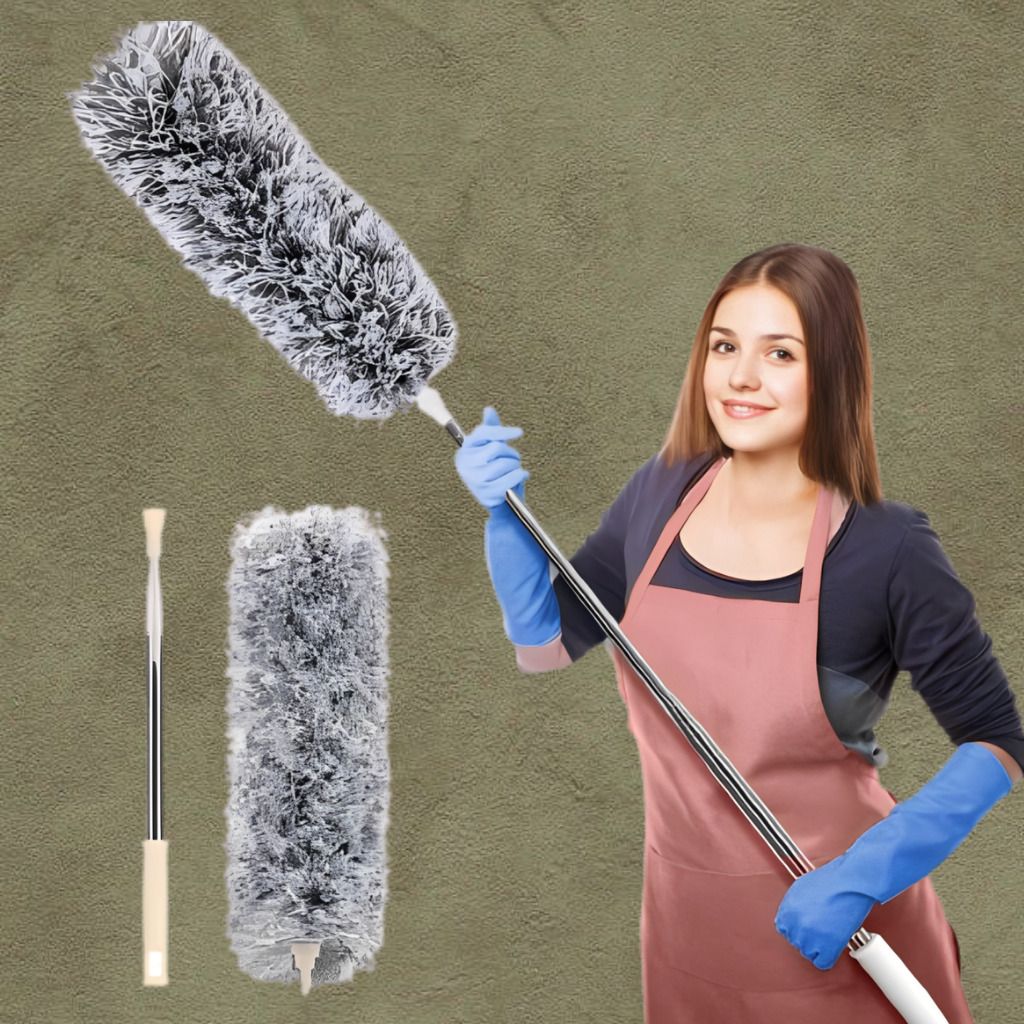 mvtrading Premium Indoor Cleaning Mop with Extendable Dusting Handle Dry Duster-picture-34