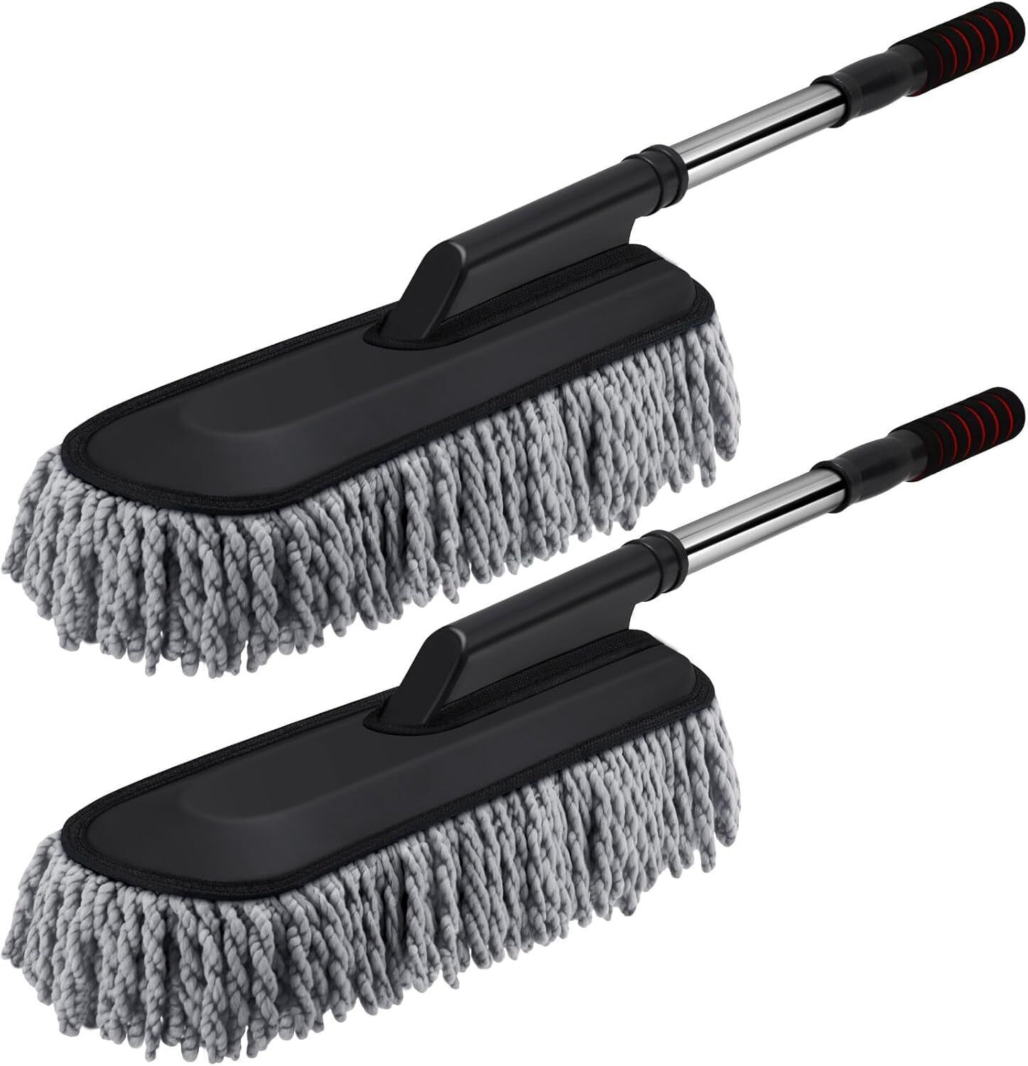 Car Duster - Lint-Free & Scratch-Free Car Cleaner Brush with Long Handle Dry Duster-image-7