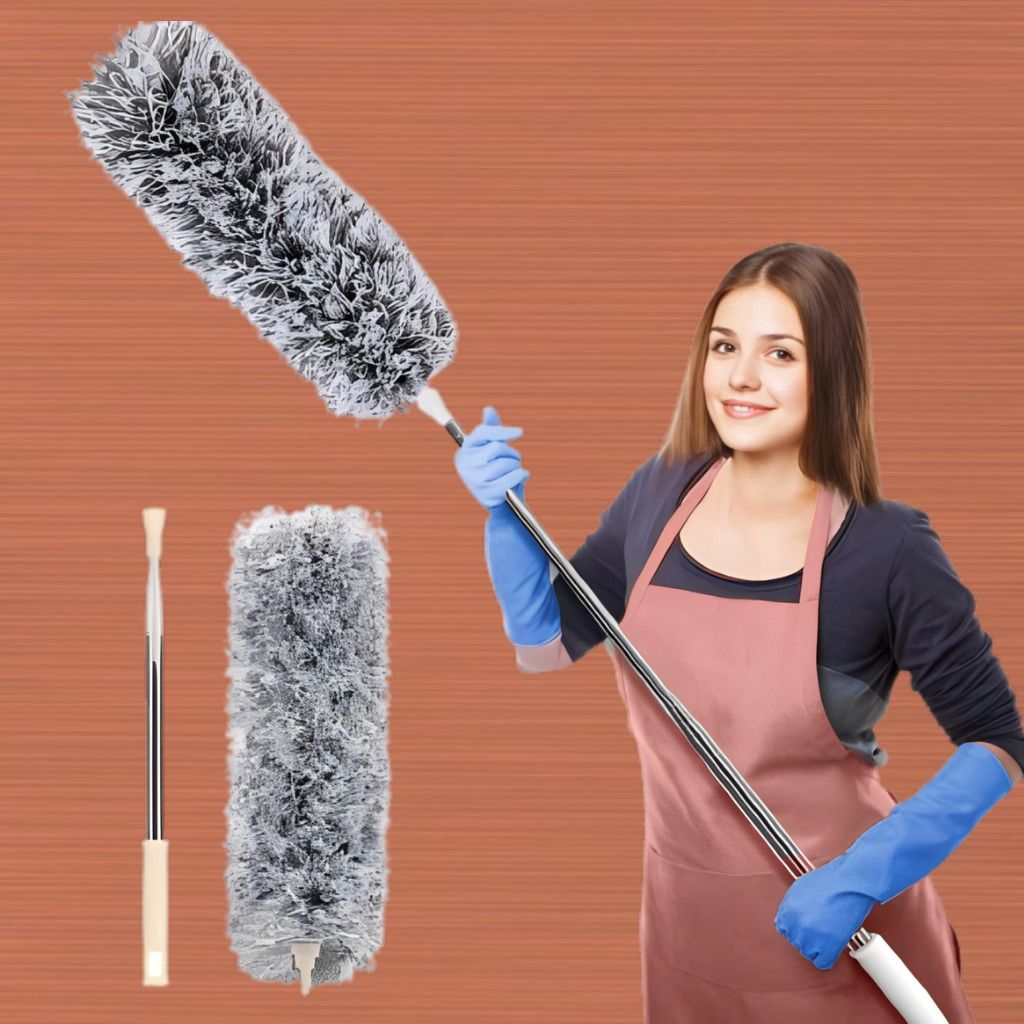 mvtrading Deluxe Microfiber Household Dust Cleaner for Furniture and Ceiling Dry Duster-picture-23