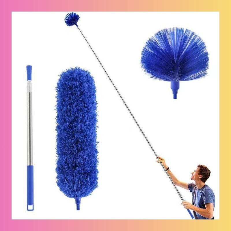 3-in-1 Extendable Fan, Wall & Corner Cleaning Brush MB106 Microfibre Dry Broom-image-6