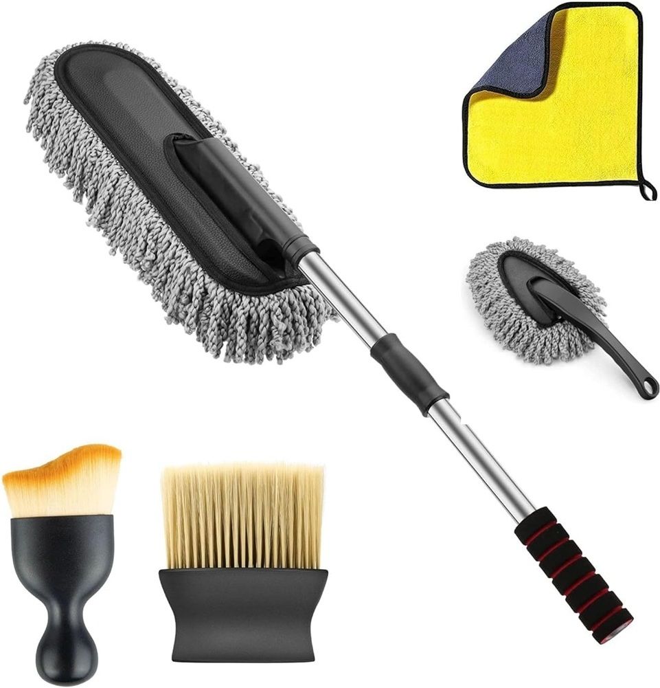orjilo Car Duster Kit for Car Cleaning, 5 PCS Microfiber Car Combo-picture-29