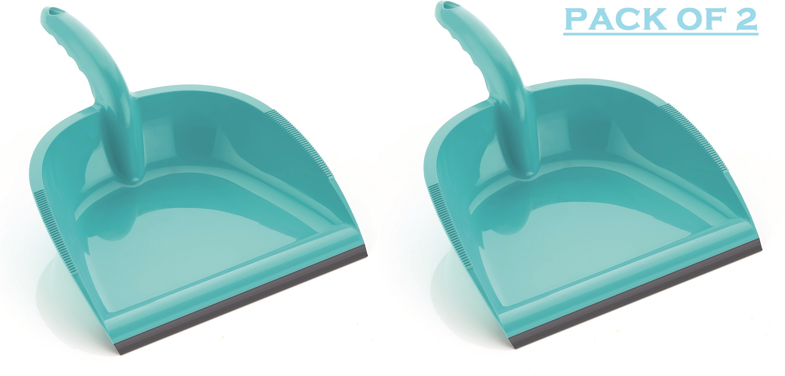 elinor PLASTIC DUSTPAN OF 2 PC COMBO SET IN GREEN COLOR UNBREAKABLE MATERIAL DUSTPAN Plastic Dustpan image 1