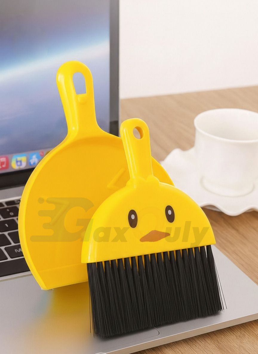 Mini Dustpan and Broom Set Desk, Drawer, Table, Keyboard Cleaner Small Gap Brush Plastic, Microfibre Dustpan-image-29