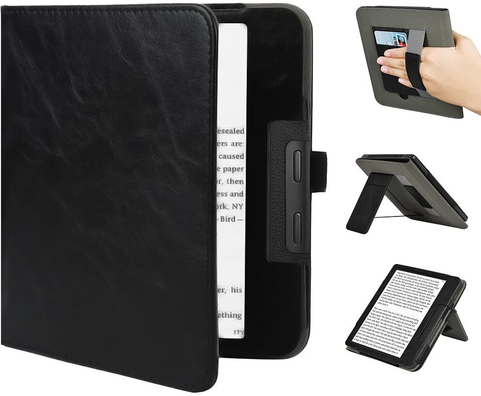 ELEPHANTBOAT Kobo Libra Colour 7 Inch Ereader Case PU Leather Cover with Kickstand E-reader-image-36