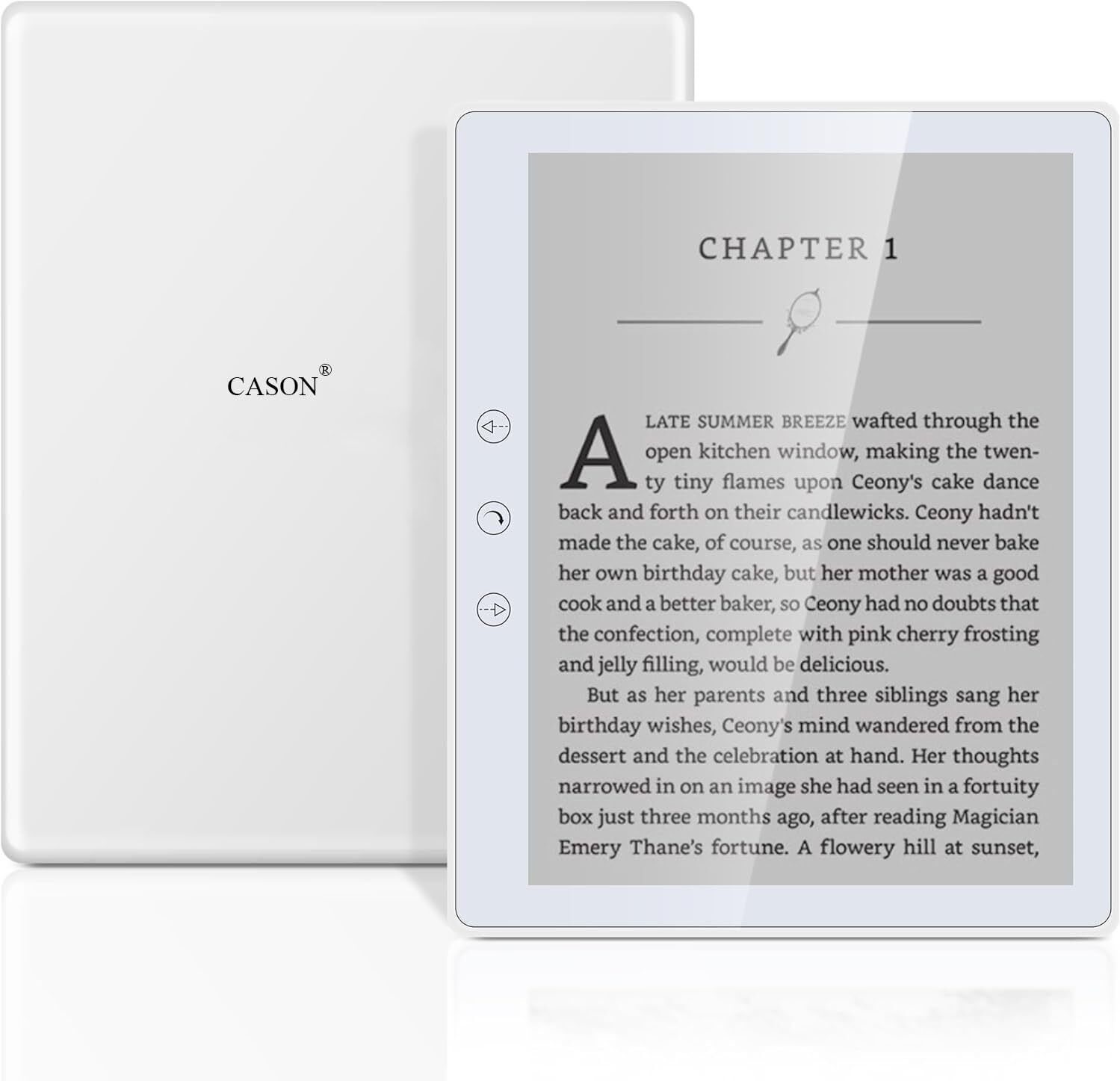 CASON E7 E-Reader Tablet with Black E-Ink Display –5.8” Portable Glare- Ebook Reader E-reader
