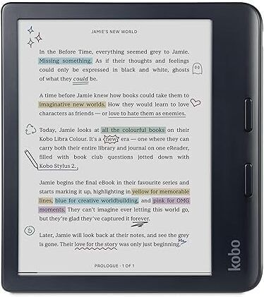 KOBO Libra Colour, eReader, 7” Glare-Free Colour E Ink Kaleido™ 3 Display E-reader-image-37