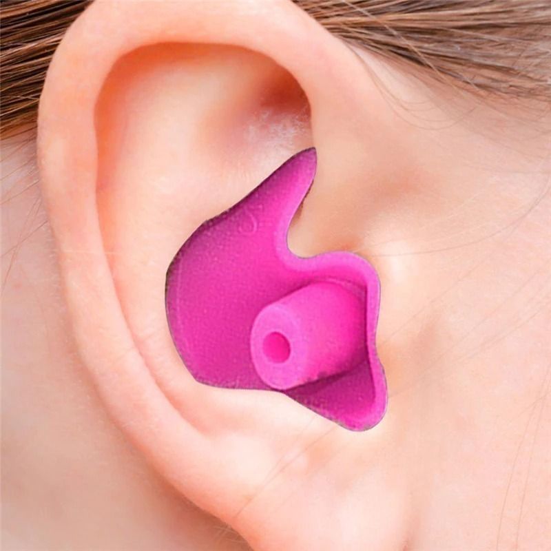for Swimming for Adult and children Swimmers, Diving (1 Pair) (Pink) Reusable Ear Plug