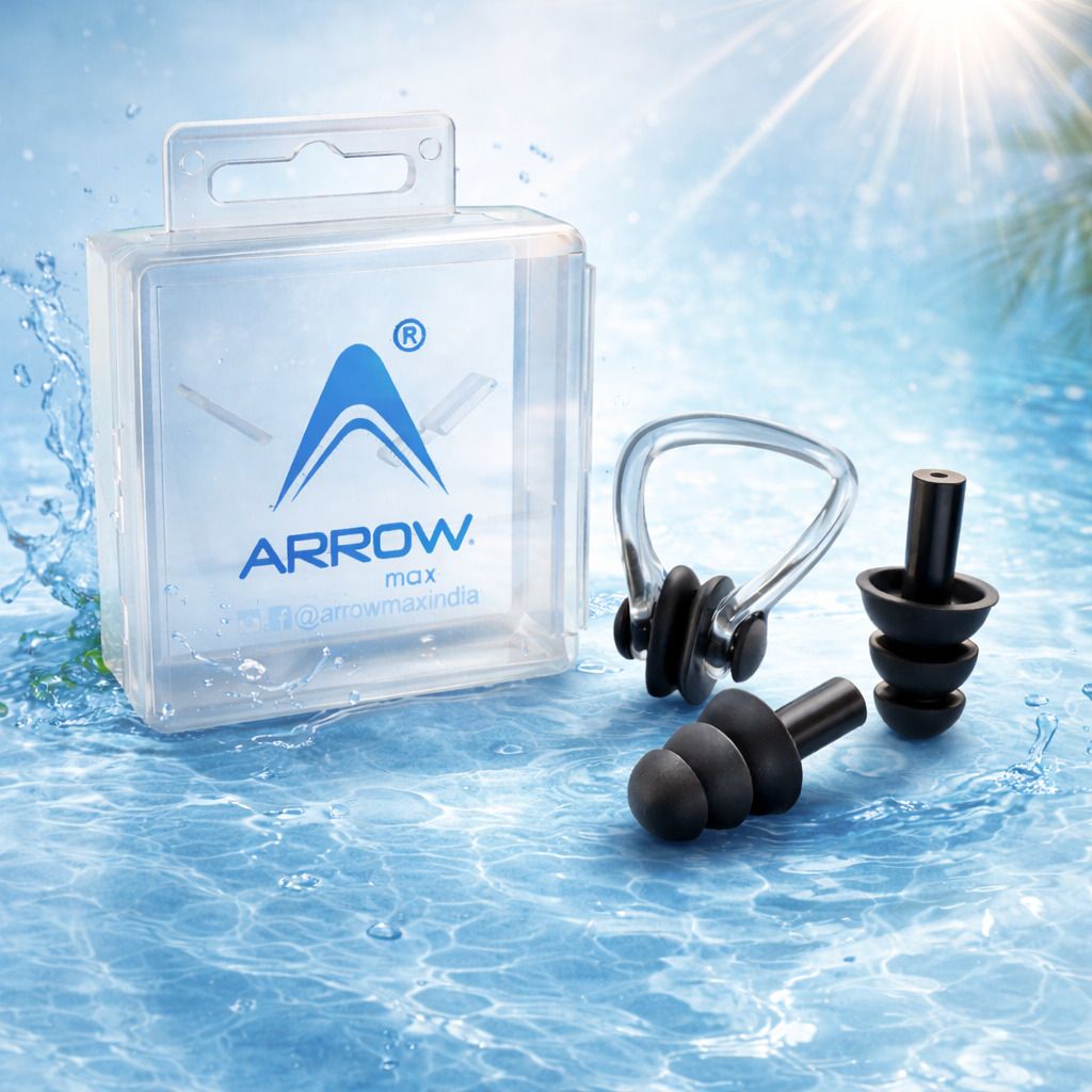 Swimming Earplugs & Noseplug Set Soft Silicone Ear Plug Flight Meditation Yoga Ear Plug & Nose Clip-image-11