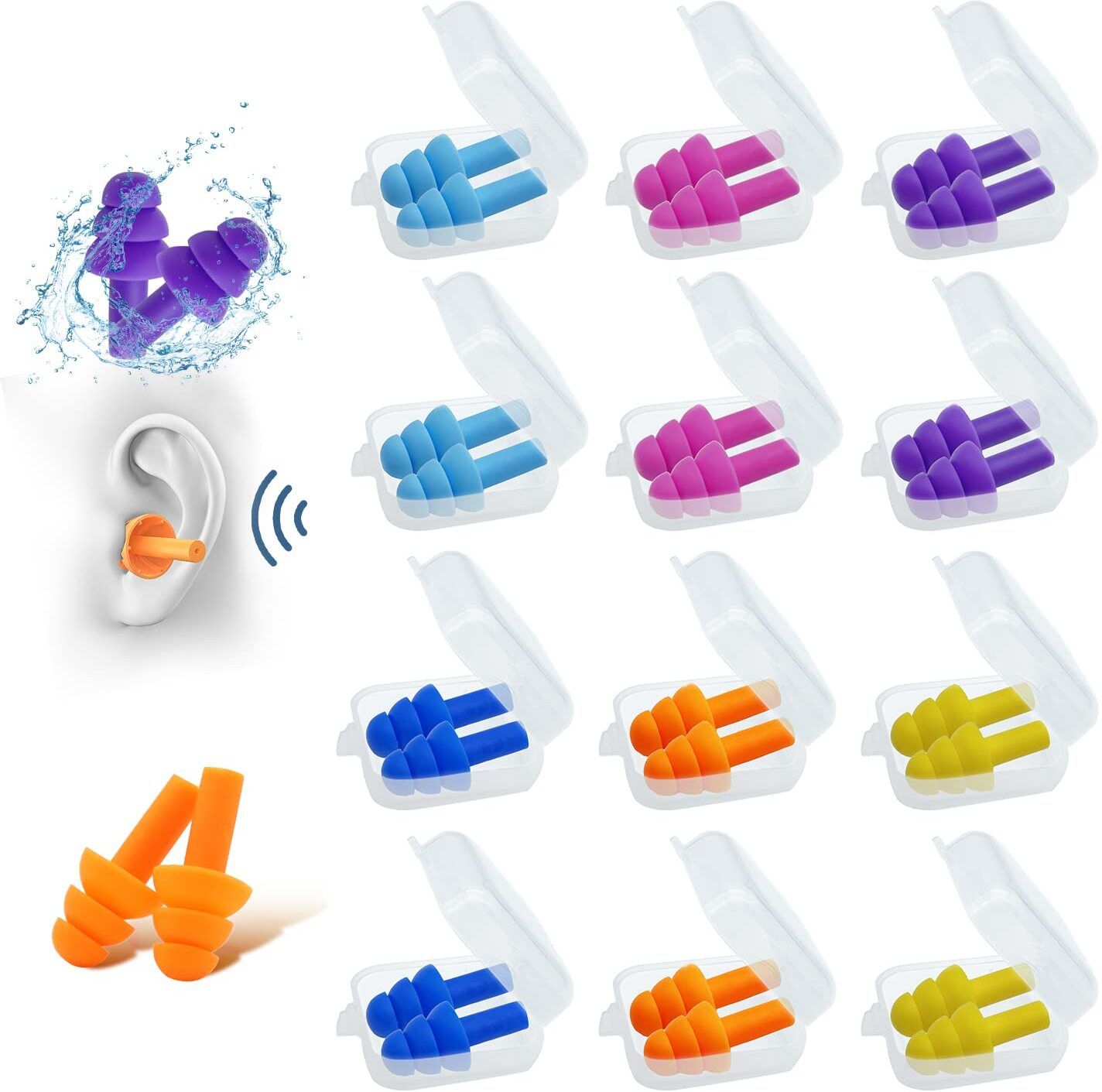 12 Pairs of Noise Reduction Ear Plugs Ear Plug