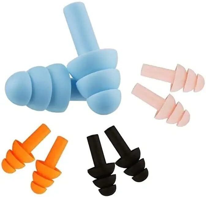 Earplugs Noise Reduction for Swimming Airplanes Musicians Concerts Silicone Ear Plug