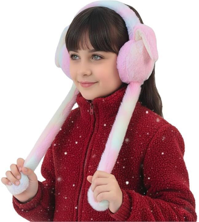 akshasales Rabbit Jumping Sound Earmuffs for Children – Soft & Warm ChuChu Cartoon Ear Warm Ear Muff-picture-22