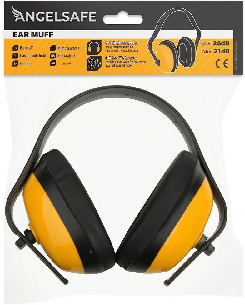 angelsafe Safety Earmuff Medium Level Industrial Noise NRR 23 dB Ear Muff-picture-37