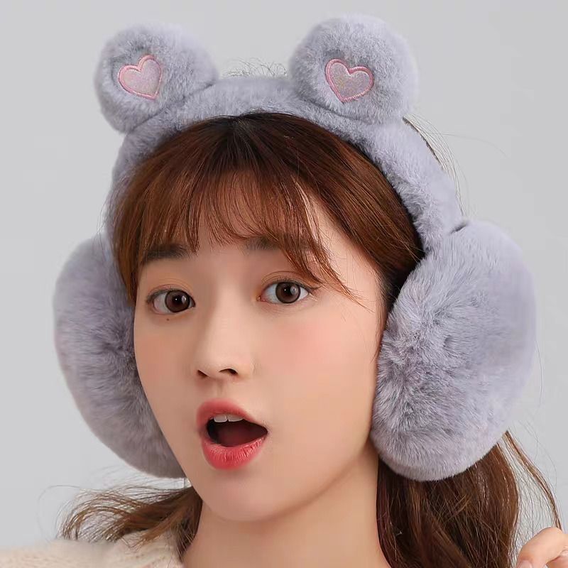 reffer Cute heart warm foldable ear warmer, ear muffs for women & Girls (8 year above) Ear Muff-picture-14