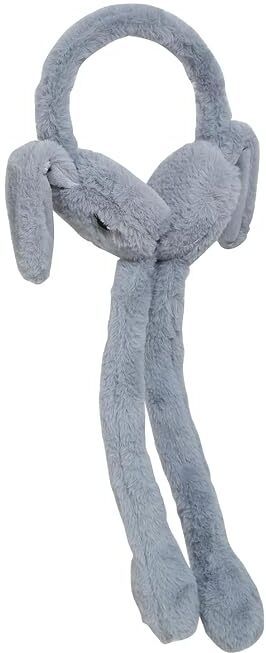 White Winter Fluffy Earmuff Grey Pump Plush Ear Warmer (Ear Moving) Ear Muff-image-30