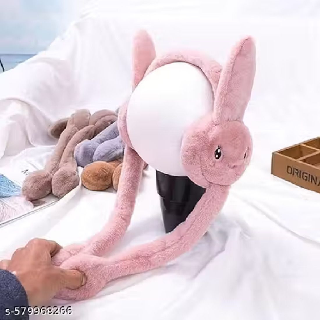 Cute jumping rabbit ear muffs for women girls Ear Muff-image-11