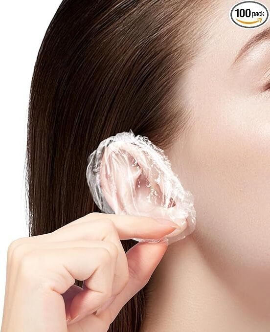 xroncinz 100 Pack Disposable Ear Covers for Shower, Ear Muff-picture-22