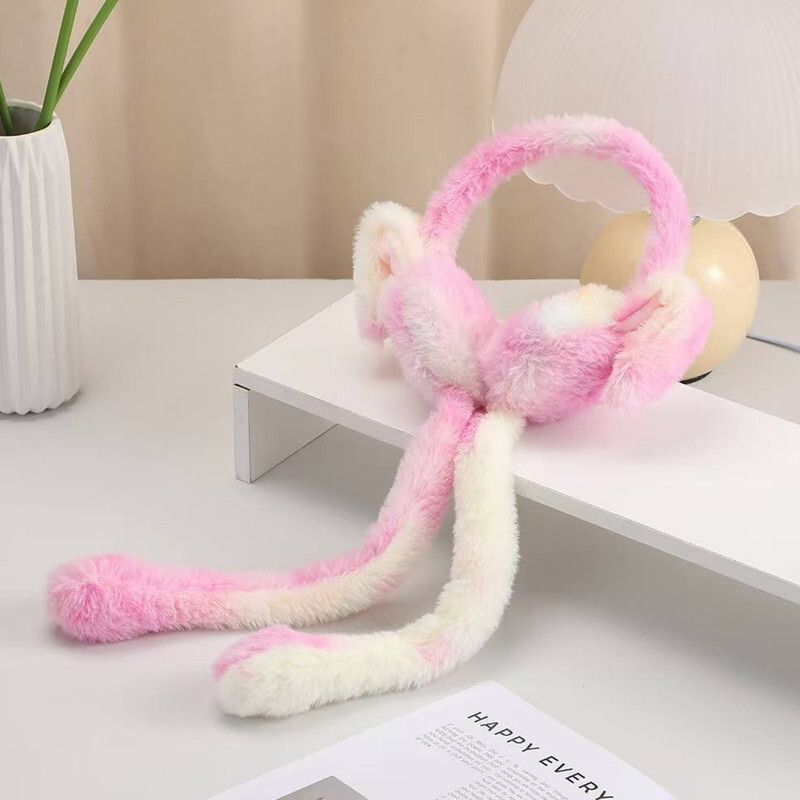 Warm Cartoon Ear Muffs Winter Colorful Ear Covers Fun Cold-Proof Rabbit-Ear Ear Muff