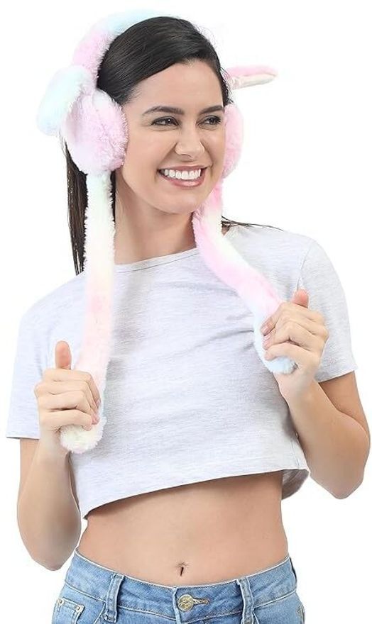 pamidhar Cute Jumping Rabbit Earmuffs For Kids Girls Boys With Chuchu Sound(4 To14 Years) Ear Muff-picture-18