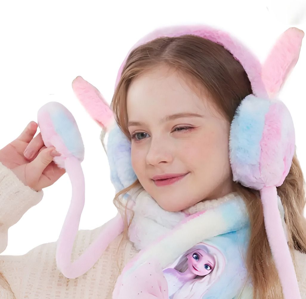 Kids Colorful Rainbow Ear Muff Soft Furry Winter Protection Ear Muff-image-13