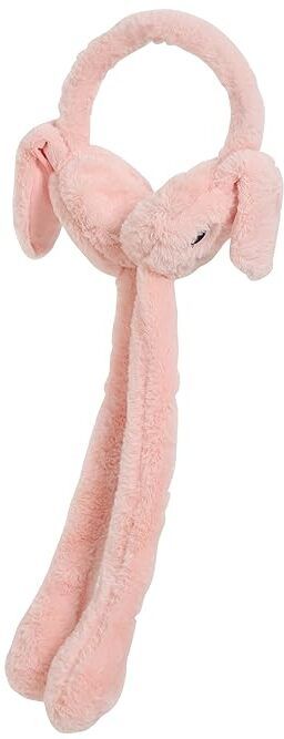 Kid's Winter Plush Moving Bunny Earmuffs | Woolen Foldable Ear Warmer Ear Muff-image-26