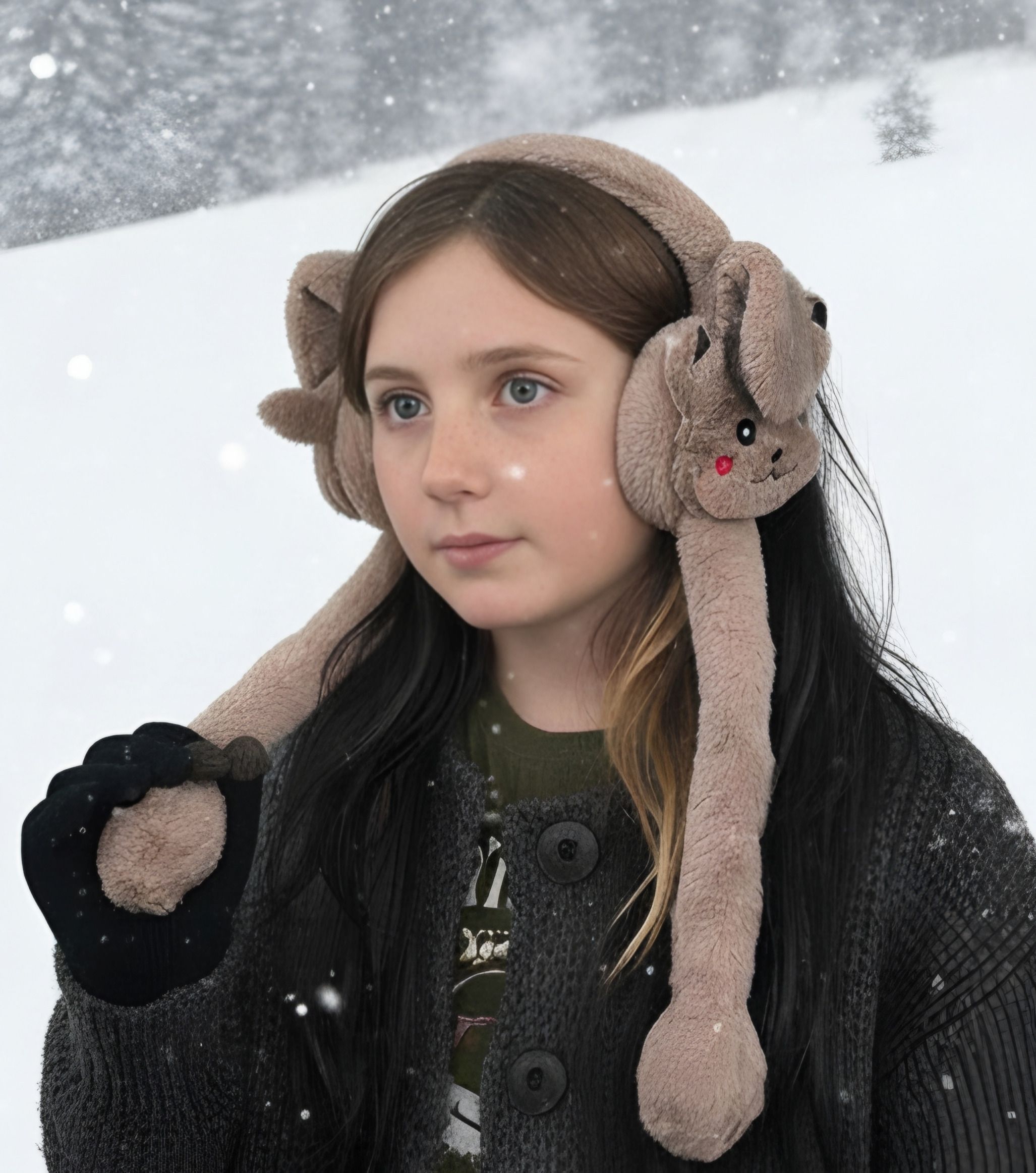 reffer Pikachu jumping with chu chu sound cute earmuffs for women girls 7years&above Ear Muff-picture-26