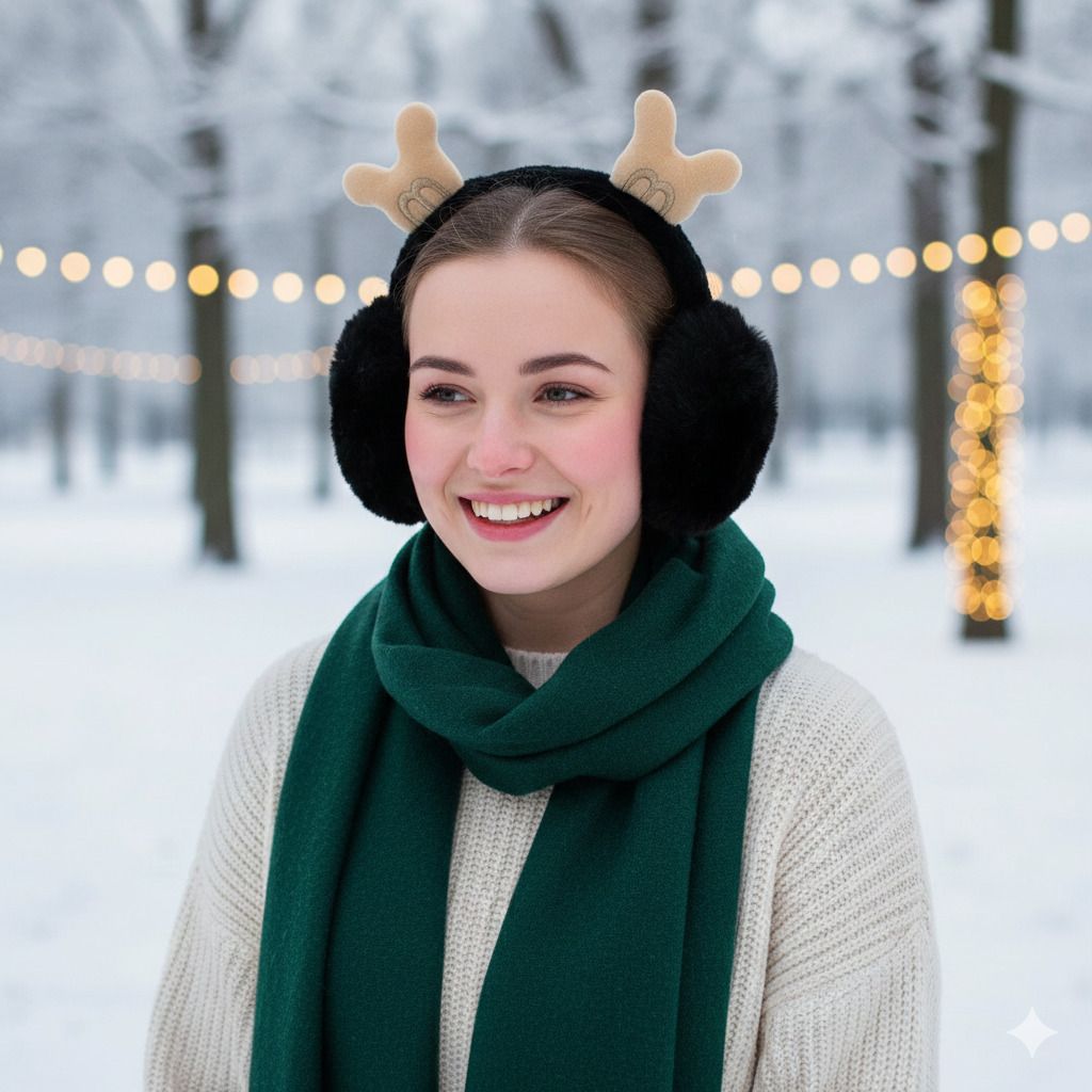 pcl Earmuffs Cute Ear Warmers for Women & Girls Fluffy Premium for Winter Ear Muff-picture-30