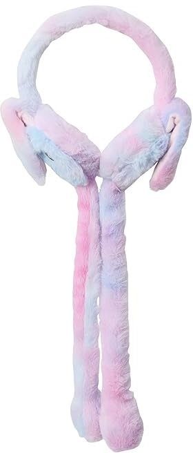 Rainbow Bunny Ear Headband with Animated Flapping Ears & Cute Chu-Chu Sound-7 Ear Muff-image-7