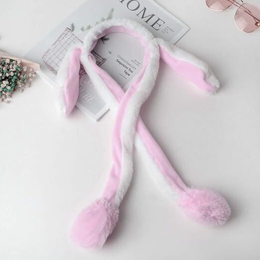 vvg traders Rabbit Ear Headband Funny Moveable Popping up Plush Bunny Head Ear Muff-picture-7