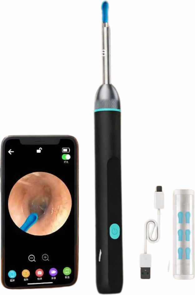 Smart Ear Cleaner with Camera 1080p HD Otoscope Wax Removal Tool Ear Muff-image-11
